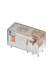 Низкопрофильное реле; 1 перекидной контакт 16А (= 12В DC) прозрачный корпус