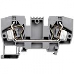 Клеммник пружинный 10мм.кв. (серый); YBK10