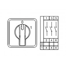 CS032010M; Двухпозиционные Переключатели Вкл-Выкл (0-1); 3 FAZ 32 A 60°