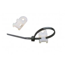 Основание для стяжек шир. до 5 мм, под винт, (черный); VK1  (100шт/упак)