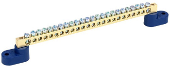 Шина N "ноль" на двух угловых изол ШНИ-6х9-24-У2-С ИЭК