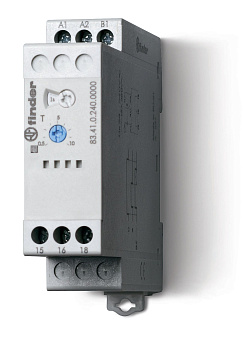 Модульный таймер 1-функциональный (BE); питание 24…240В АС/DC; 1CO 16A; ширина 22.5мм; регулировка времени 0.05с…10дней; степень защиты IP20; версия для ЖД-транспорта