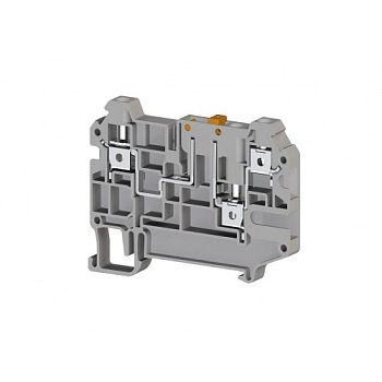 Клеммник 3-х выводной, 4 мм.кв., (серый); AVK 4CEA