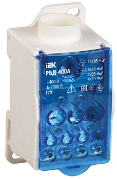 Блок распределительный на DIN-рейку РБД-400А (RBD-400)