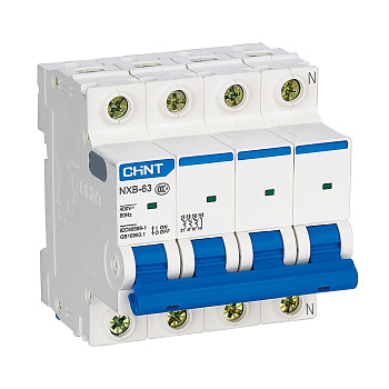 Авт. выкл. NXB-63S 4P 16А 4.5kA х-ка C (R) (CHINT)