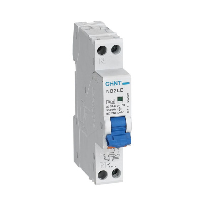 Диф. авт. выкл. NB2LE 1P+N 10A 30mA 1мод., х-ка С, электронный тип AС, 6kA (R)(CHINT)