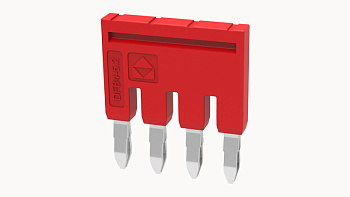 DFB4-5.2-16-00A(H), Перемычка DFB для клемм DS, 4П, 2.5 мм.кв, красный, шт