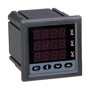 Амперметр цифровой PA7777-8S 5A 3ф 120x120 (CHINT)