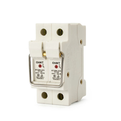 Держатель плавких вставок с индикацией RT28N-32X 10х38 2П (CHINT)