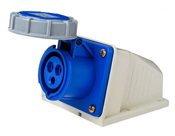 Розетка стац. 2Р+РЕ 16А 220В IP67 РС-103