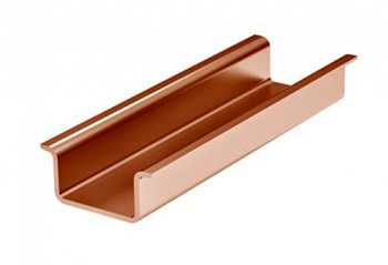 Дин-рейка медная, с насечкой OMEGA 3A, 35х15мм.