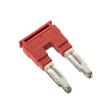 Перемычка вставная, для клемм на 10 кв.мм, 2-х полюсная