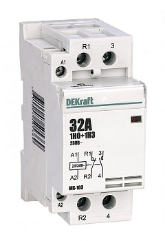 Модульный контактор 1НО+1НЗ 40А 230В МК-103