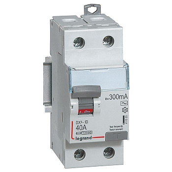 Выключатель дифференциального тока DX³-ID - 2П - 230 В~ - 40 А - тип AC - 300 мА - 2 модуля