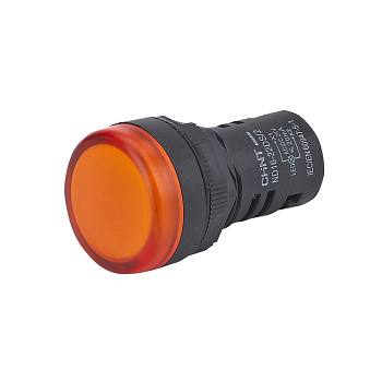 Индикатор ND16-22DS/2C оранжевый, компактный, встр. резистор, IP65 АС/DC24В (R) (CHINT)