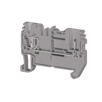 Двухполюсовая пружинно-зажимная клемма CTP 2,5 (серый)