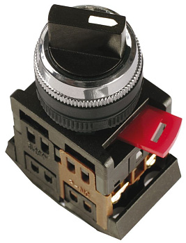 АС-22 на 2 фиксир.положения черный I-O 1з+1р ИЭК